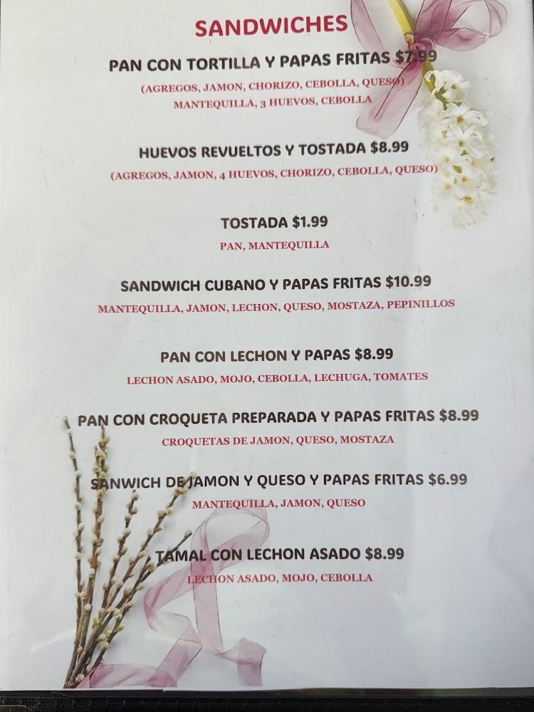 Panaderia El Horno Menu image 1